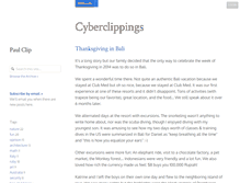 Tablet Screenshot of blog.cyberclip.com